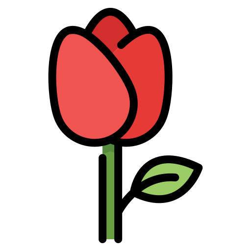 tulipan Generic color lineal-color ikona