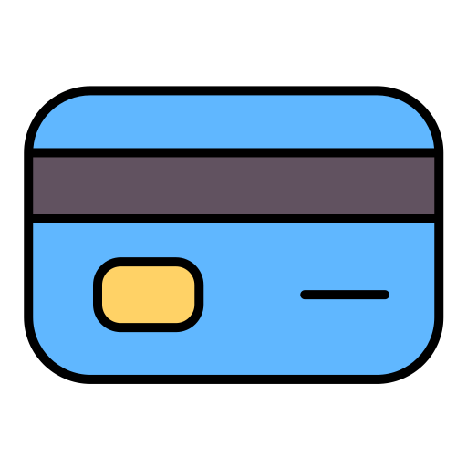 tarjeta de débito Generic color lineal-color icono