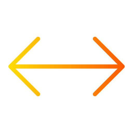 Two arrow Generic gradient outline icon