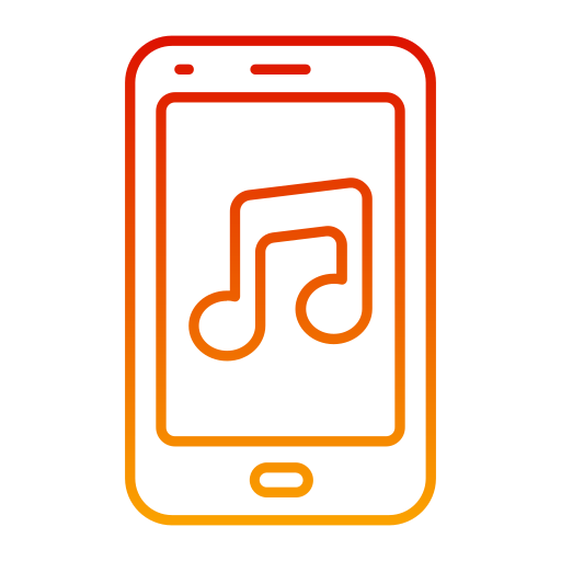 음악 앱 Generic gradient outline icon