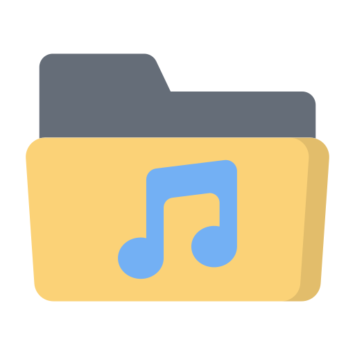 Music folder Generic color fill icon