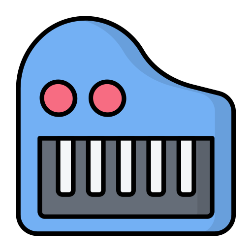 피아노 Generic color lineal-color icon