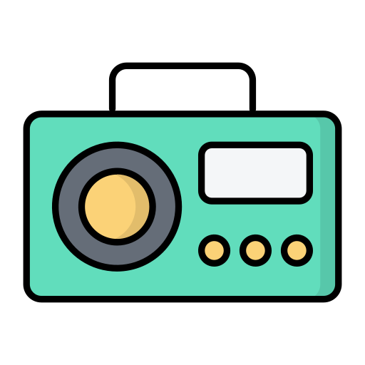 radio Generic color lineal-color ikona