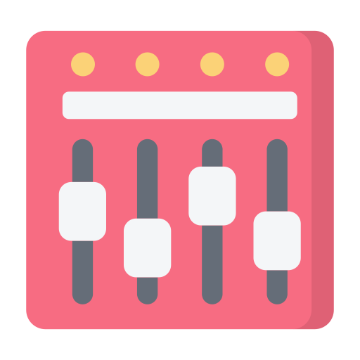 equalizer-steuerung Generic color fill icon