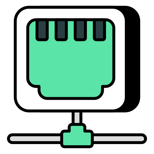 ethernet Generic color lineal-color ikona
