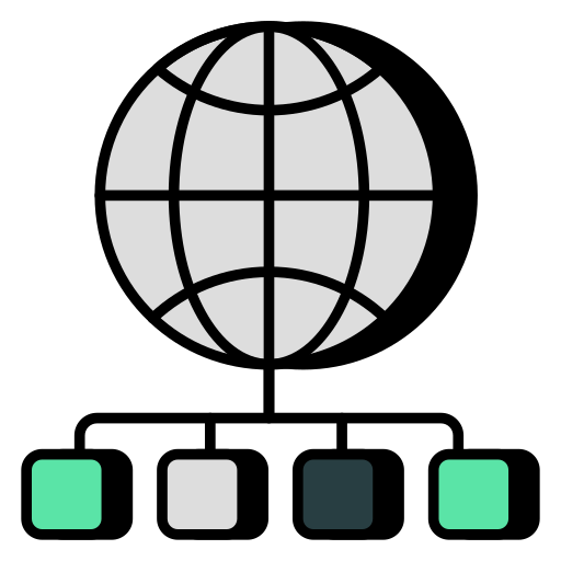 Global Network Generic color lineal-color icon