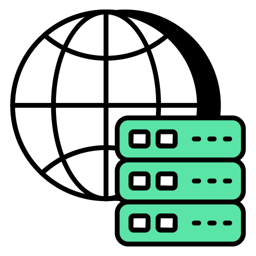server di rete Generic color lineal-color icona
