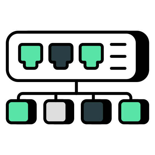 ethernet Generic color lineal-color icona