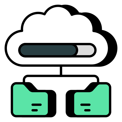 Cloud Folder Generic color lineal-color icon