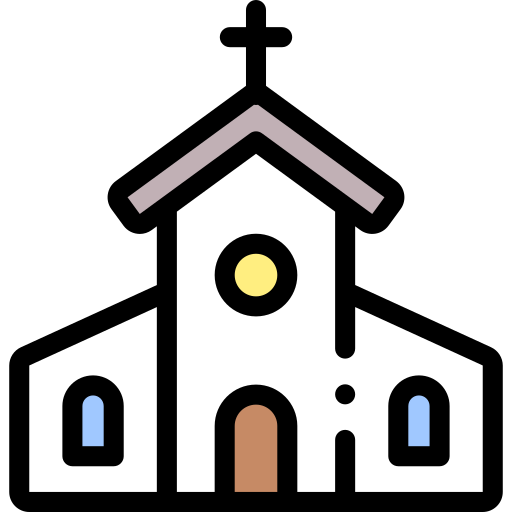 kirche Detailed Rounded Lineal color icon