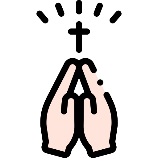 Pray Detailed Rounded Lineal color icon