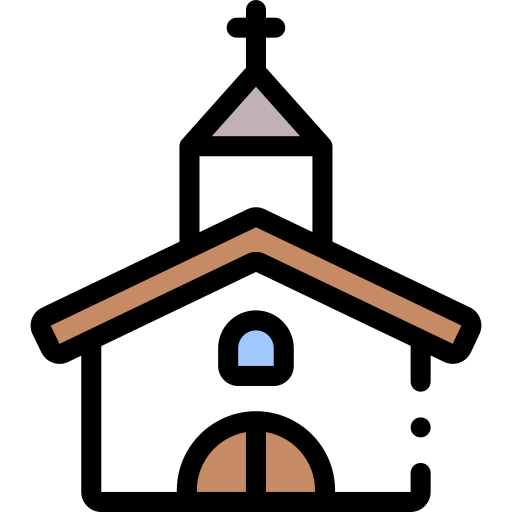 capilla Detailed Rounded Lineal color icono