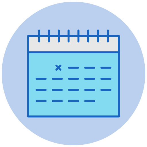 kalender Generic color lineal-color icon