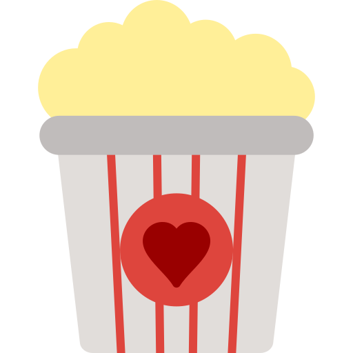 pudełko na popcorn Generic color fill ikona