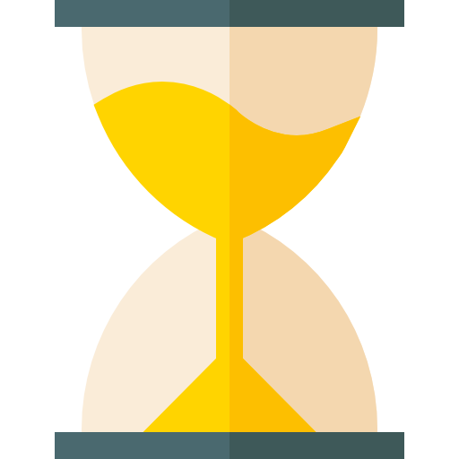 reloj de arena Basic Straight Flat icono