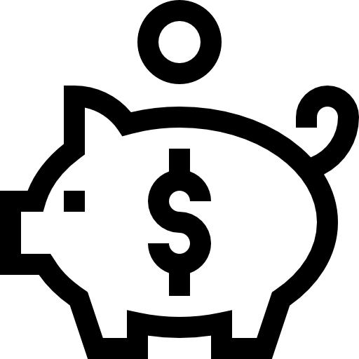 salvadanaio Basic Straight Lineal icona