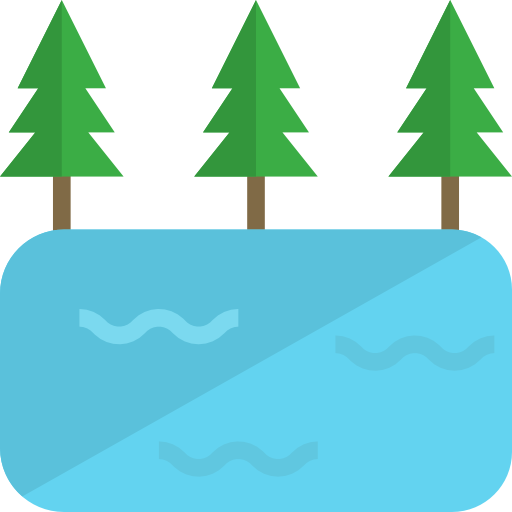 호수 geotatah Flat icon