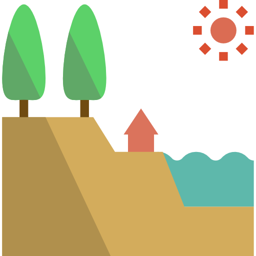地形 geotatah Flat icon