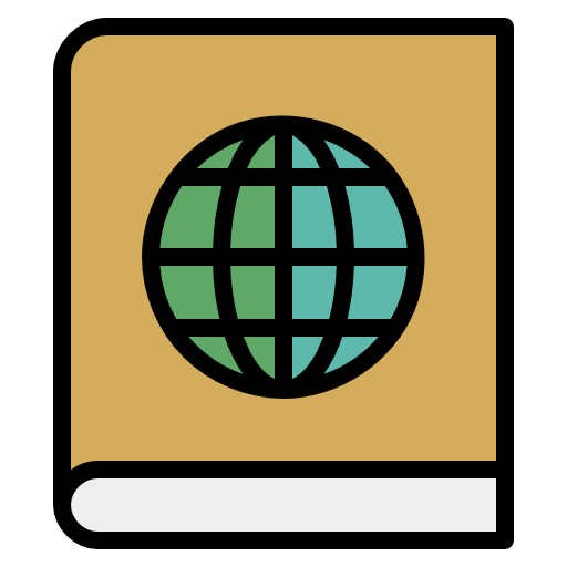 Atlas geotatah Lineal Color icon