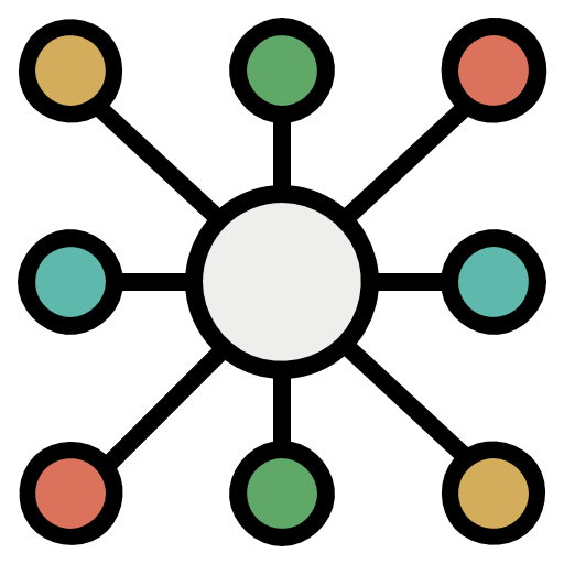 接続性 geotatah Lineal Color icon