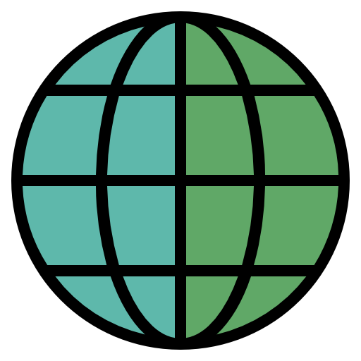 Глобус geotatah Lineal Color иконка