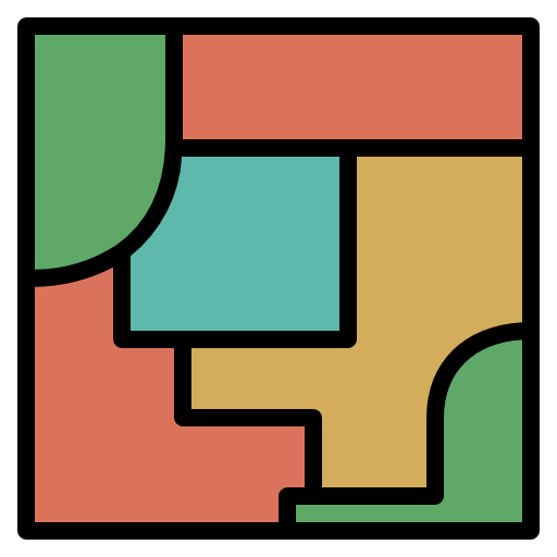 region geotatah Lineal Color ikona