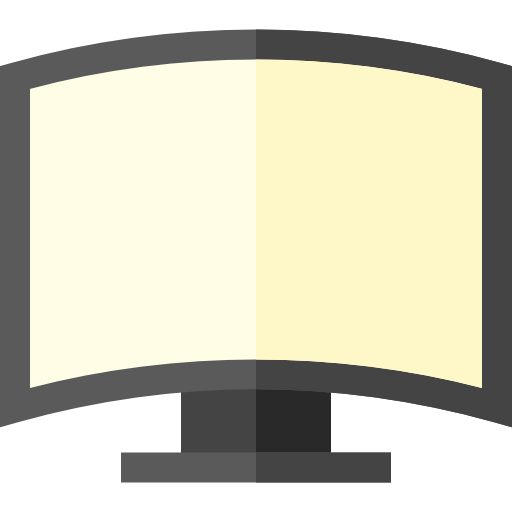 televisão Basic Straight Flat Ícone