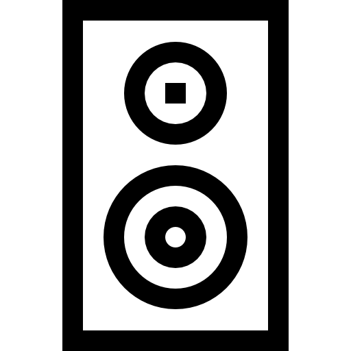 서브 우퍼 Basic Straight Lineal icon