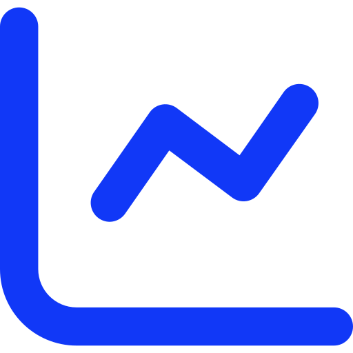 Line chart dmitri13 Lineal Color icon