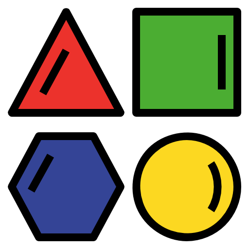 Геометрия geotatah Lineal Color иконка