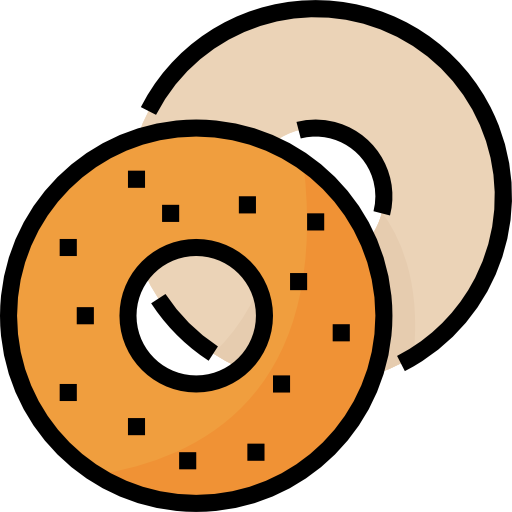 bagel Aphiradee (monkik) Lineal Color icon