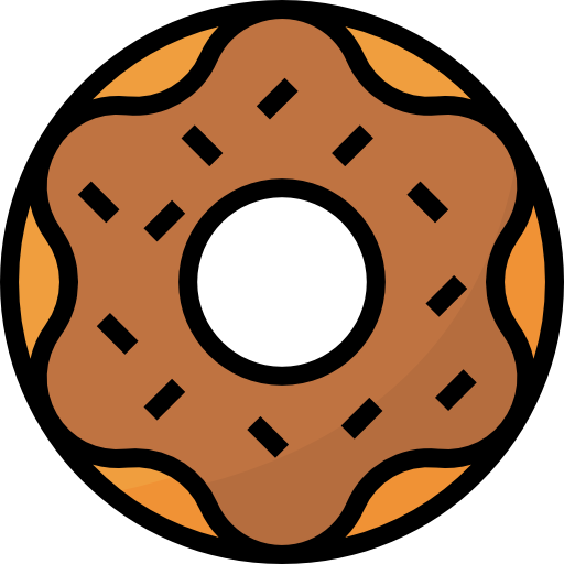 Donut Aphiradee (monkik) Lineal Color icon