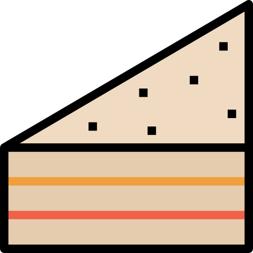 sandwich Aphiradee (monkik) Lineal Color icona