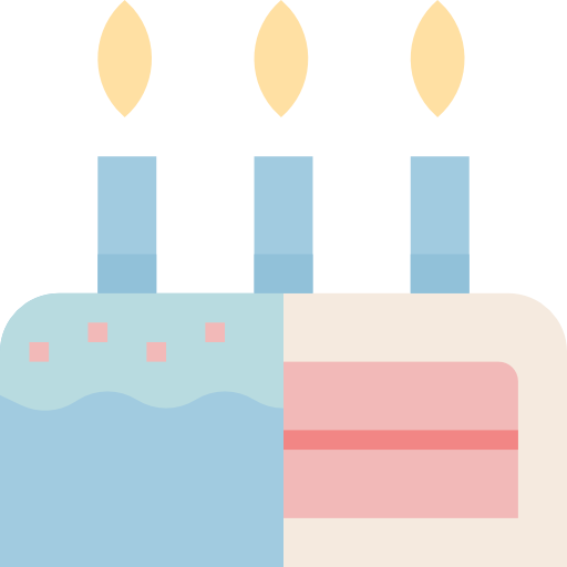 pastel de cumpleaños Aphiradee (monkik) Flat icono