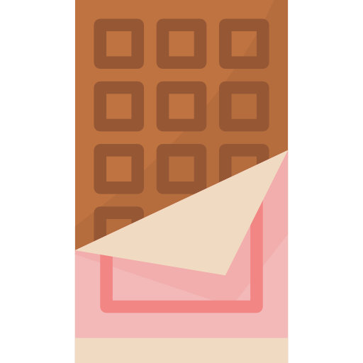 tabliczka czekolady Aphiradee (monkik) Flat ikona