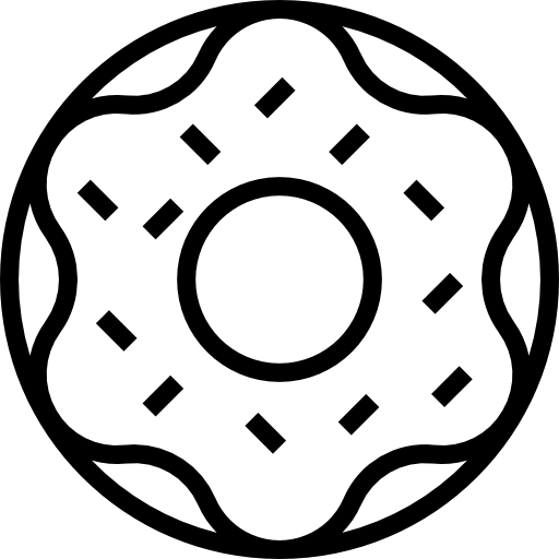 rosquilla Aphiradee (monkik) Lineal icono