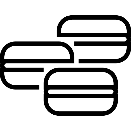 マカロン Aphiradee (monkik) Lineal icon