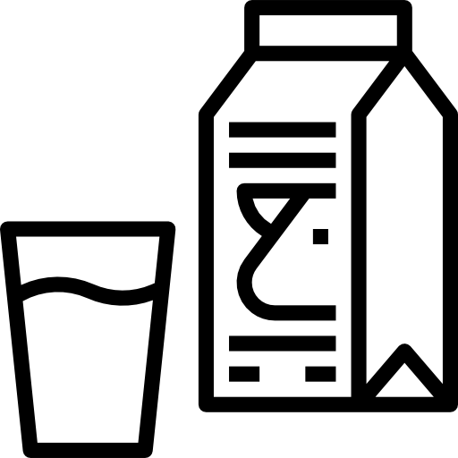 牛乳 Aphiradee (monkik) Lineal icon