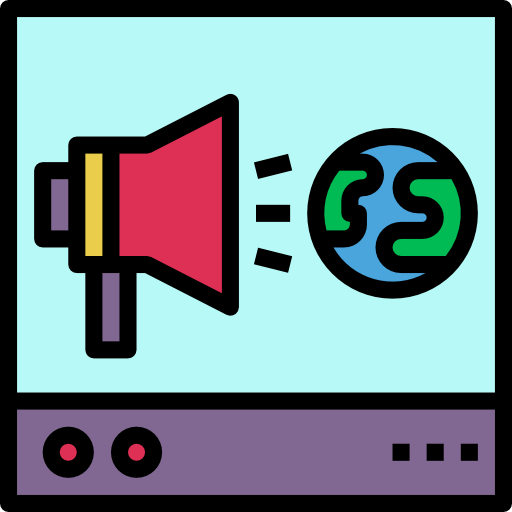 Advertising geotatah Lineal Color icon