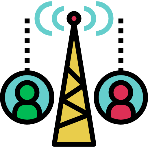 comunicazioni geotatah Lineal Color icona