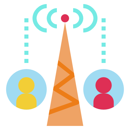 komunikacja geotatah Flat ikona