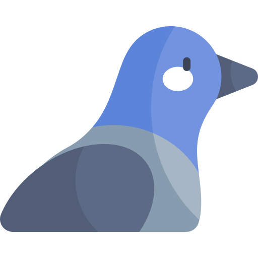 голубь Kawaii Flat иконка