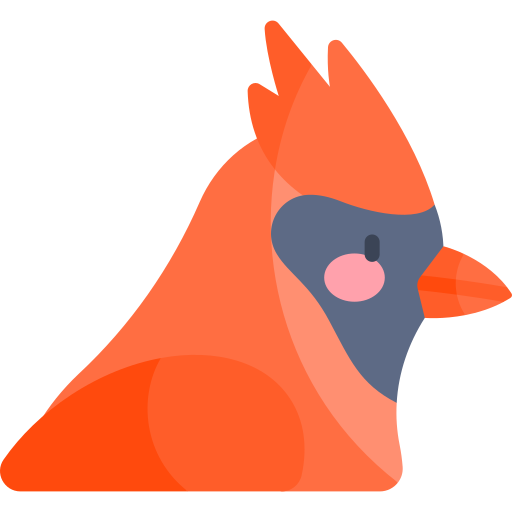 cardenal Kawaii Flat icono