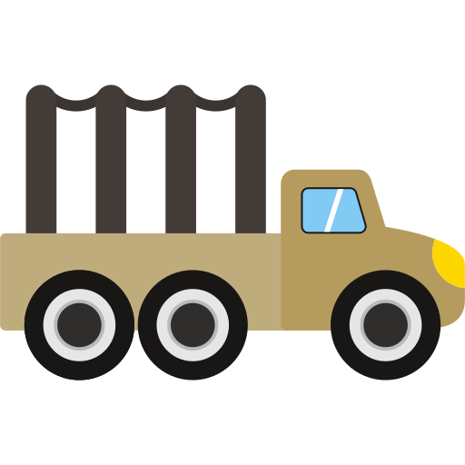 Military truck Generic color fill icon