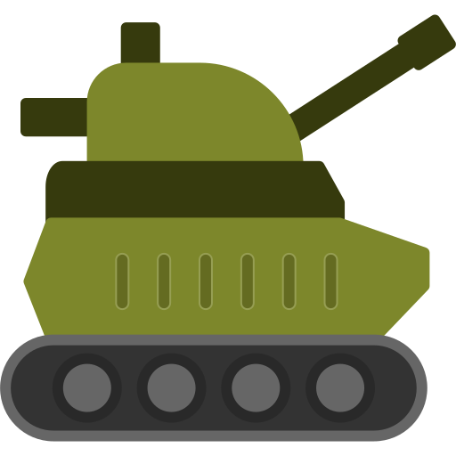 Армейский танк Generic color fill иконка