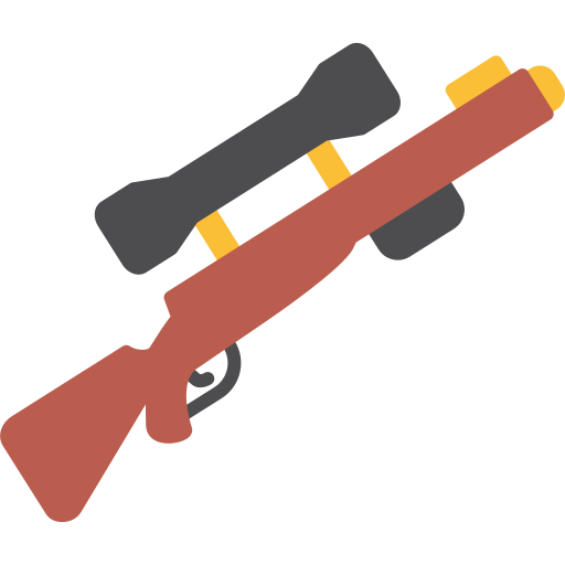 Снайперская винтовка Generic color fill иконка