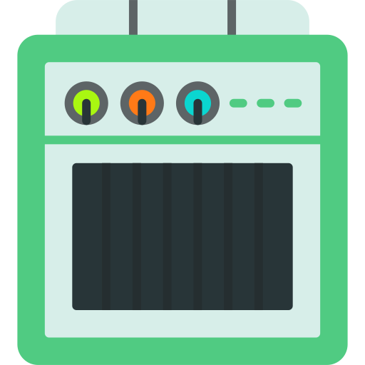 Amplifier box Generic color fill icon