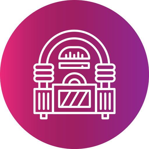 Jukebox Generic gradient fill icon