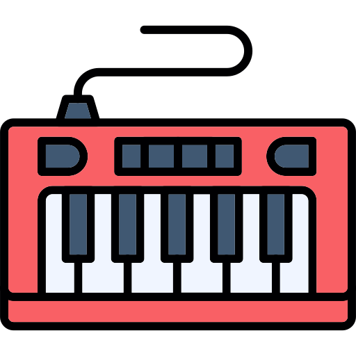 piano Generic color lineal-color icono