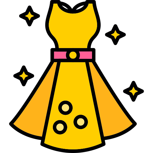 vestido Generic color lineal-color icono